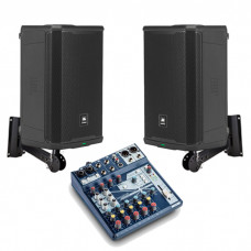 Акустическая система 2 колонки JBL EON712 + микшер Акустическая система 2 колонки JBL EON712 + микшер